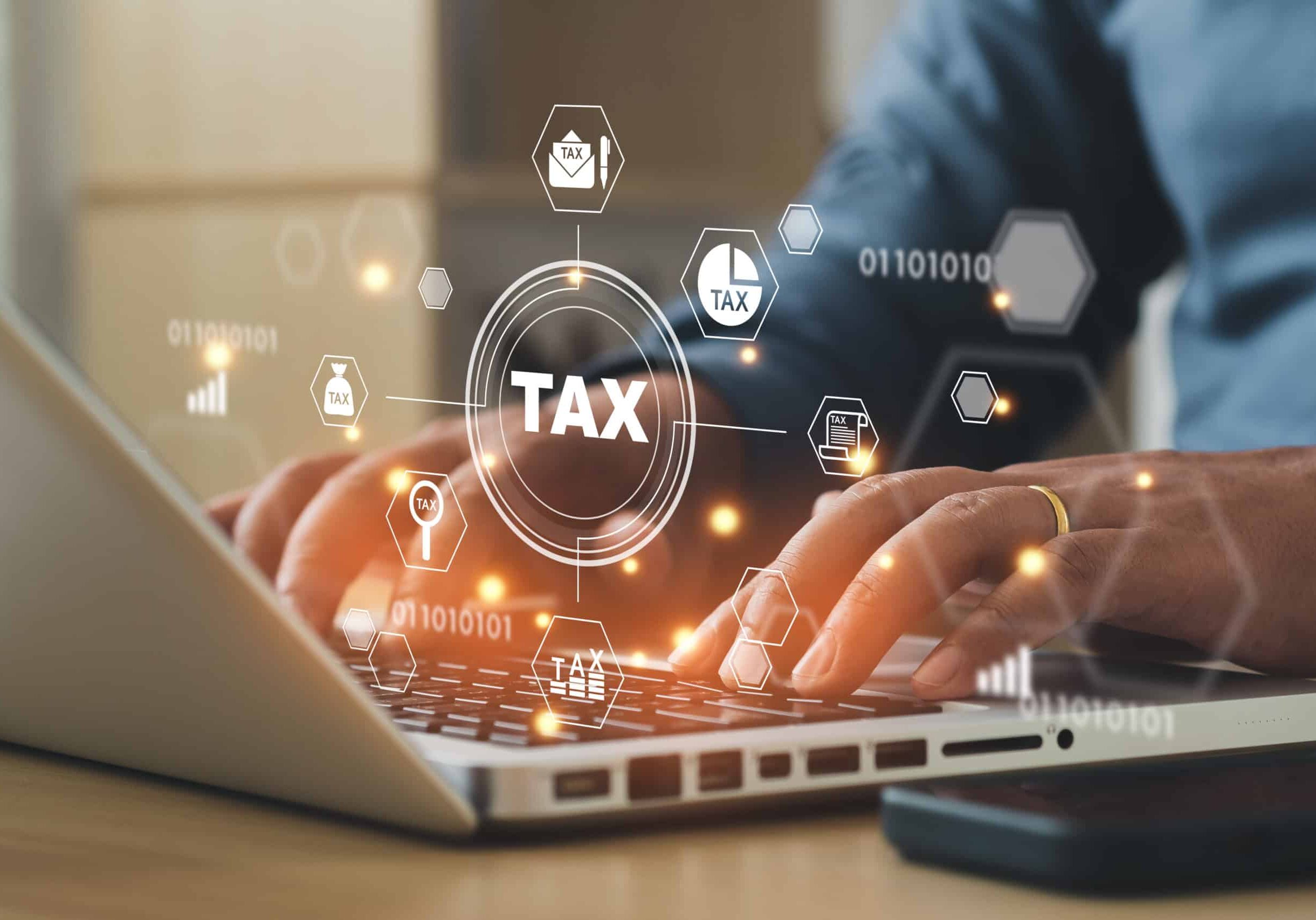 tax compliance icons global